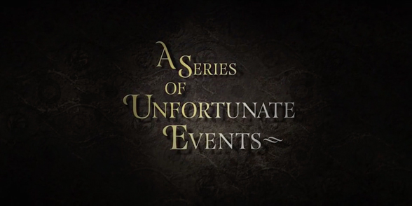 the series of unfortunate events netflix font title