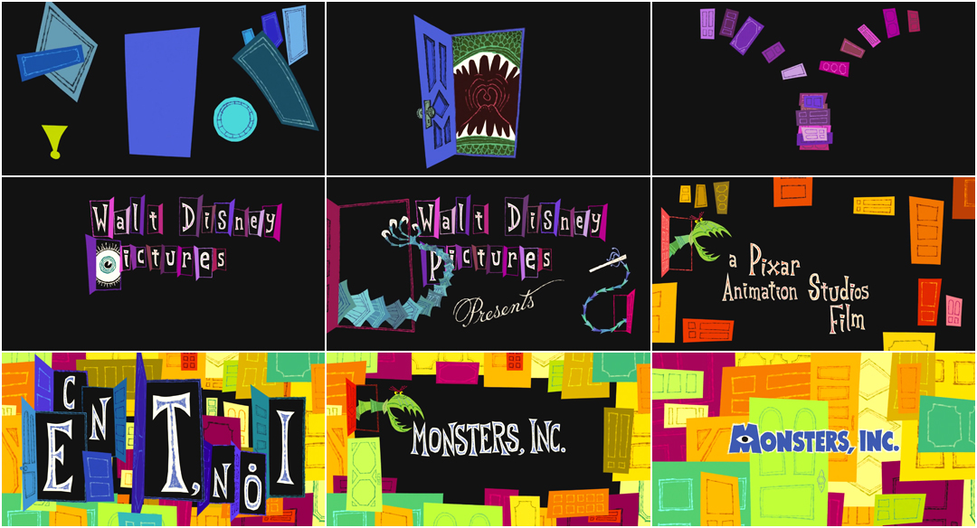 Monster's Inc.  Monsters inc, Monsters inc doors, Retro disney