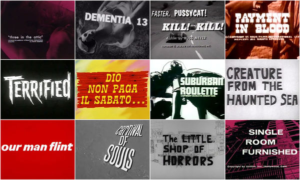 600px x 361px - Belted, Booted and Buckled: B-Movie Title Design of the 1960s â€” Art of the  Title