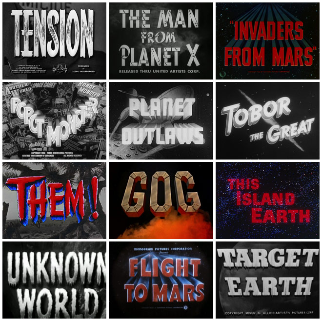 They Came From Within: B-Movie Title Design Of The 1940s & 1950s — Art ...