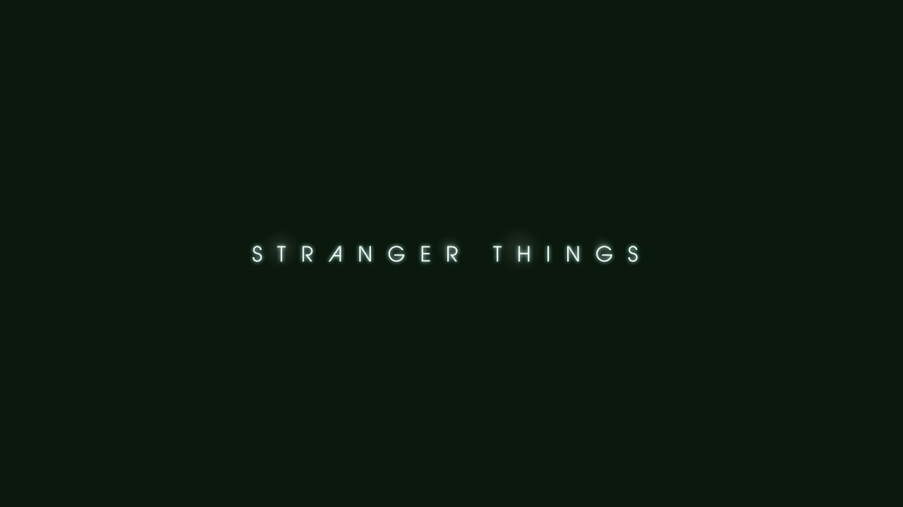 Stranger Things 2016 Art Of The Title